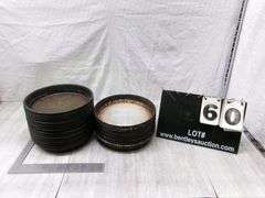 STACK OF STOVE DRUM COVERS, 38 QTY