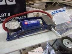 LOT: PERMATEX, RATCHET, BIKE PUMP, ELECTRIC HEATER PARTS