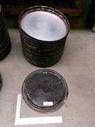 STACK OF LARGE STOVE DRUM COVERS, 34 QTY