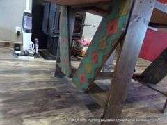 HANDMADE NATIVE AMERICAN DESIGN TABLE
