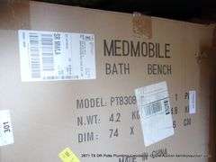 LOT: FOAM, BATH BENCH, WOOD RECTANGLE