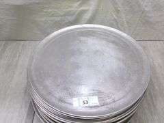 STACK OF PIZZA PANS, 34 QTY