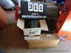 LOT: (2) BOXES - BRAUN TRIMMERS, SEWING ACCESSORIES, THREAD HOLDER, THREAD