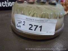 LOT (2): BOY AND GIRL UMBRELLA MUSICBOX, BEARS FIGURINE