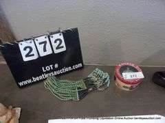 LOT (2): LIA SOPHIA BEADED NECKLACE, KANSAS CITY RAILROAD POCKET WATCH