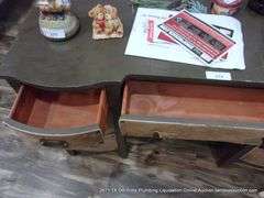 COWHIDE EMBELISHED 7-DRAWER DESK