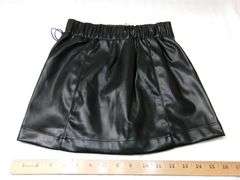 LIMITED BLACK LEATHER SKIRT, SIZE SMALL