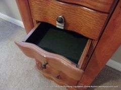 WOOD JEWELRY CABINET W/ 4 LEGS