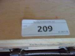 WOOD CASE: ACRYLIC PAINT AND ARTS/CRAFTS SUPPLIES