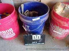 5 GALLON BUCKET RIDGID PIPE THREADING DIES