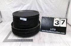 STACK OF LARGE PIZZA PLEEZER PANS, 14 QTY