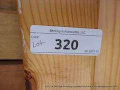 LOT: WOOD RACK, SHOWER SHELF, MOTION ACTIVATED SECURITY LIGHT, MOUSE POISON, BRICKS