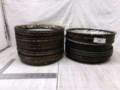 STACK OF LARGE STOVE DRUM COVERS, 34 QTY