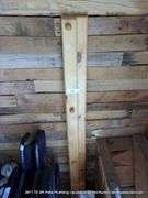 LOT: WOOD RACK, SHOWER SHELF, MOTION ACTIVATED SECURITY LIGHT, MOUSE POISON, BRICKS