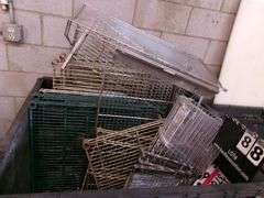 CRATE: SHELVES AND MISC. ITEMS, CONTENTS ONLY