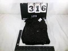 BETSY JOHNSON BLACK SHIRT, WOMEN'S SIZE XXL