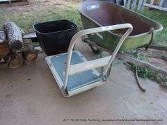 SMALL METAL CART - RUSTED