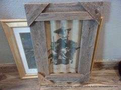 LOT: (3) WOODEN FRAMED PHOTOS