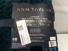 ANN TAYLOR CHEVRON THROW BLANKET