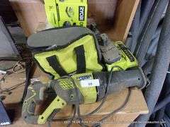 RYOBI SAWZALL  BATTERIES & CHARGER