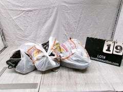 BAGS WITH ASSORTED POWER CORDS