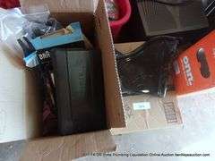 LOT: (2) BOXES - BRAUN TRIMMERS, SEWING ACCESSORIES, THREAD HOLDER, THREAD