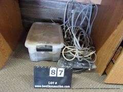 LOT: CONTENTS OF DESK & CONTENTS ON FLOOR