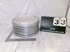 STACK OF PIZZA PANS, QTY 28