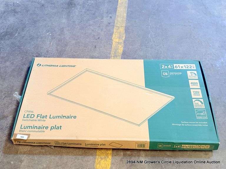 CPANL LED FLAT LUMINAIRE SWITCHABLE WHITE
