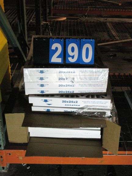 AIR FILTERS, 20X24X2, QTY 11