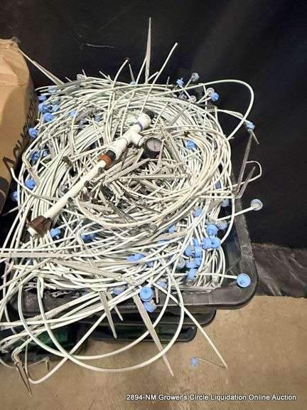 WATER LINES, IRRIGATION TOP CAPS IN TOTES, QTY 3