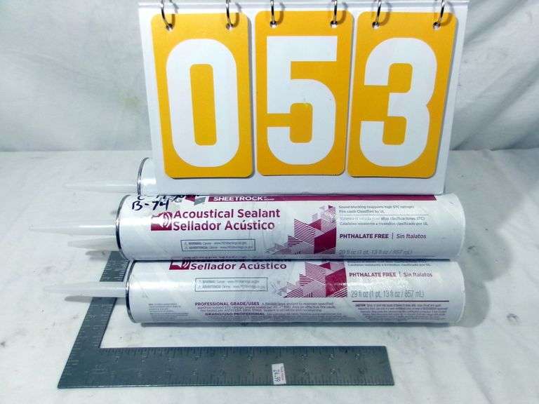 4 - ACOUSTICAL SEALANT - SOUND BLOCKING CAULK - 4 X MONEY