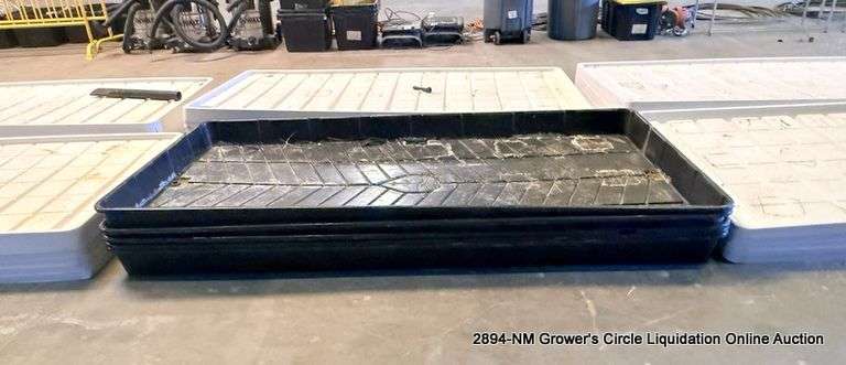 5 - BOTANICARE 4'X8' BLACK RACK TRAY W/ 6" DRAIN - 5 X MONEY