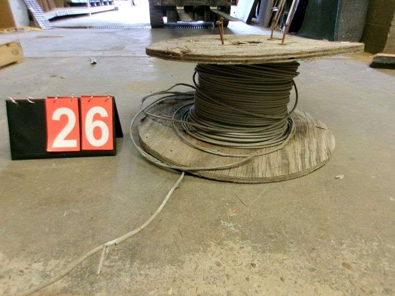 SPOOL: 6 AWG COPPER WIRE - GROSS WEIGHT 41 LBS