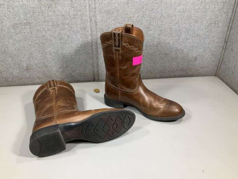 ARIAT HERITAGE ROPER WESTERN BOOTS, 8.5D