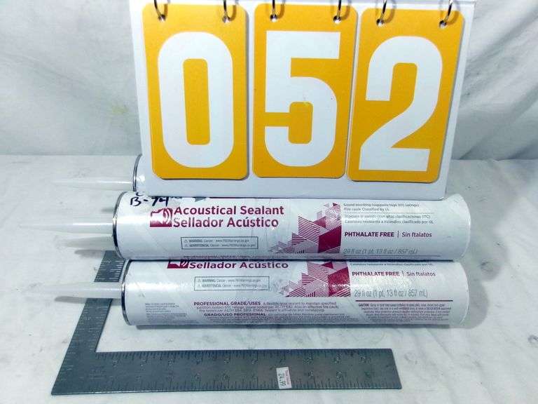 4 - ACOUSTICAL SEALANT - SOUND BLOCKING CAULK - 4 X MONEY