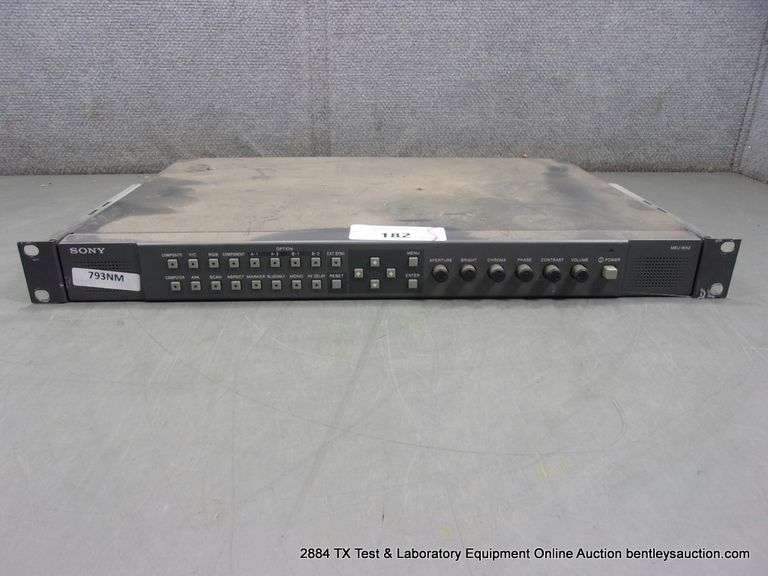 SONY MEU-WXZ VIDEO ANALYZER