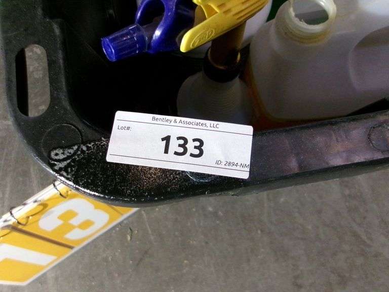 BLACK TOTE W/ MICS. ITEMS