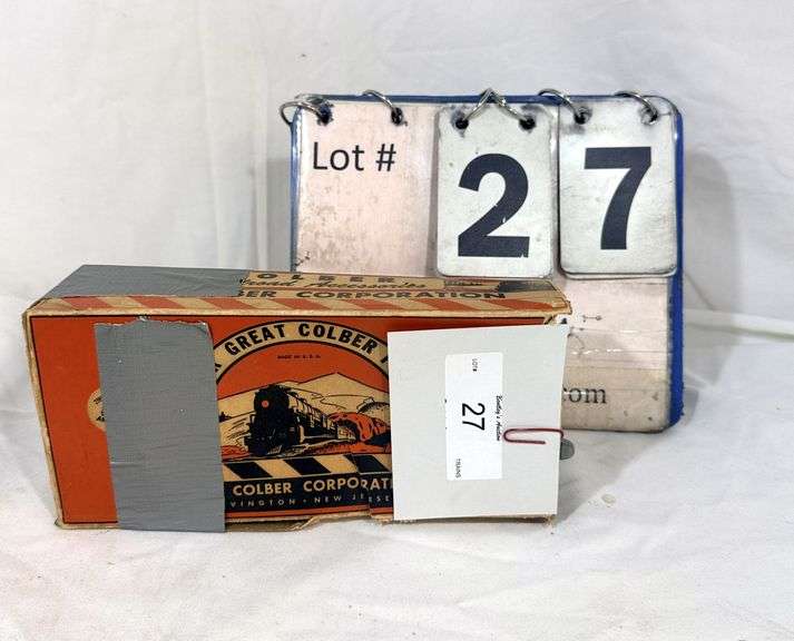 MARX OR COLBER O-GAUGE MODEL TRAIN "WIGWAG" RAILROAD CROSSING SIGNAL