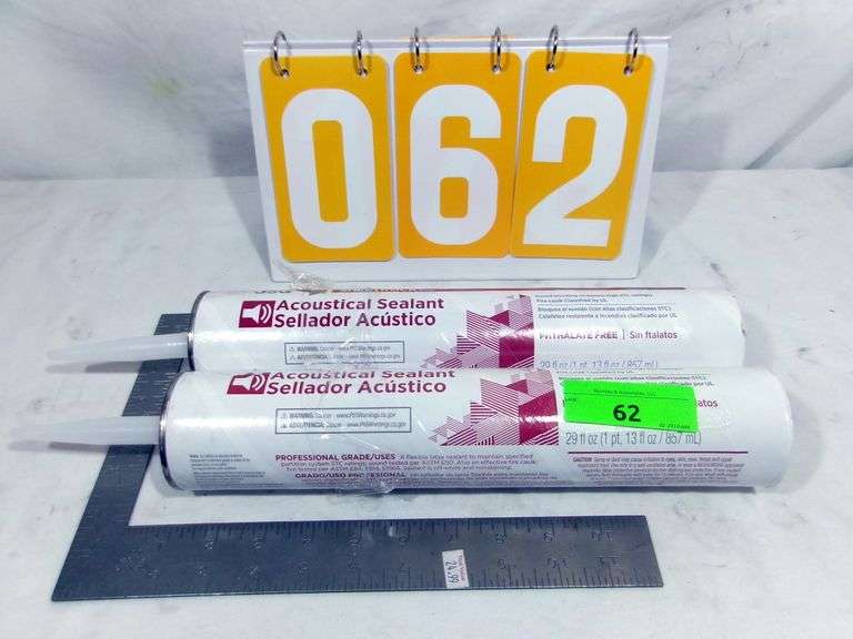 2 - ACOUSTICAL SEALANT - SOUND BLOCKING CAULK - 2 X MONEY