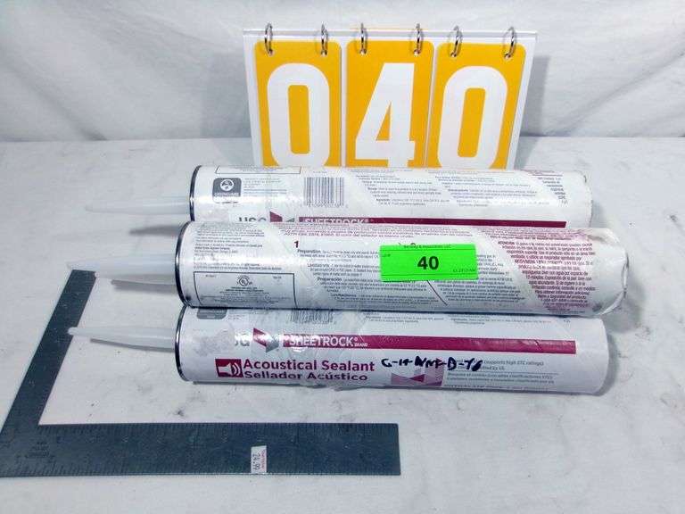 4 - ACOUSTICAL SEALANT - SOUND BLOCKING CAULK - 4 X MONEY