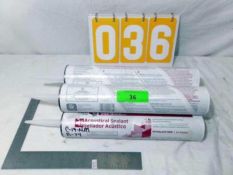 4 - ACOUSTICAL SEALANT - SOUND BLOCKING CAULK - 4 X MONEY