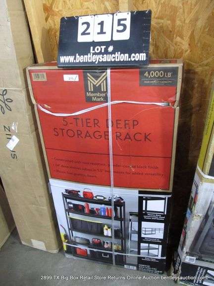 MM 5-TIER DEEP STOAGE RACK - 4,000LB MAX WEIGHT CAPACITY 48