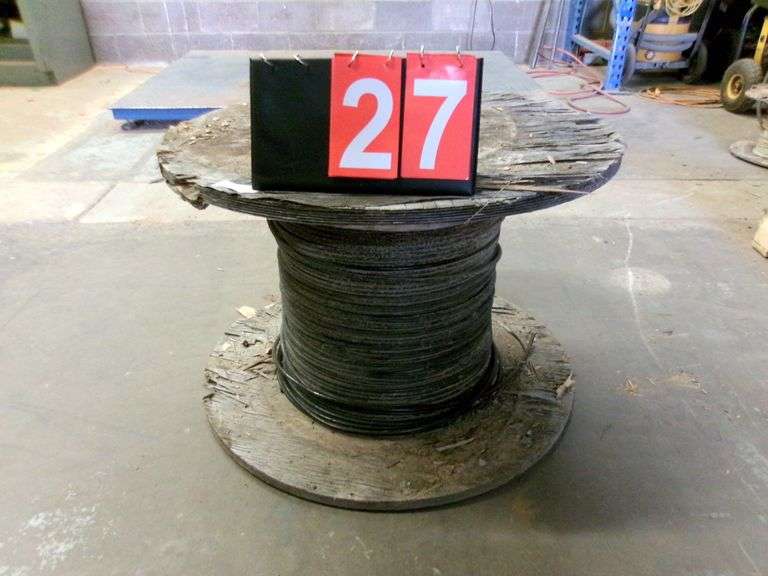 SPOOL: 4 AWG COPPER WIRE - GROSS WEIGHT 182 LBS