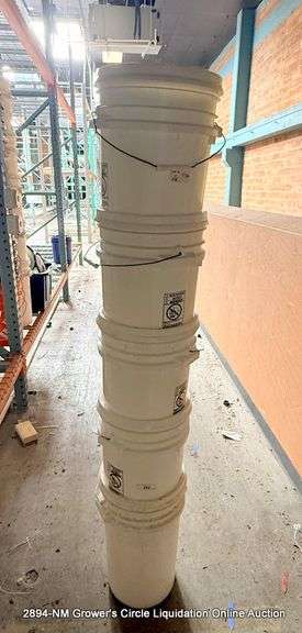 WHITE 5 GALLON BUCKETS, QTY 10