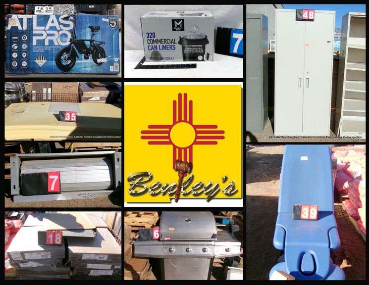 2675-NM Workbenches, Cabinets, Furniture & Appliances Online Auction
