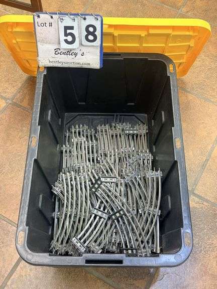 BIN: ASSORTED RAILROAD TRACK - CONTENTS ONLY!