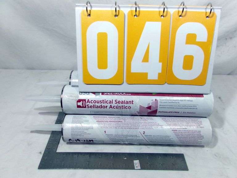 4 - ACOUSTICAL SEALANT - SOUND BLOCKING CAULK - 4 X MONEY