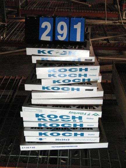 VARIOUS SIZES OF AIR FILTERS, QTY 16