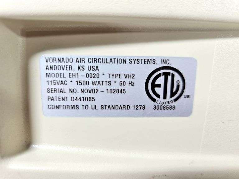 VORNADO SPACE HEATER D441065